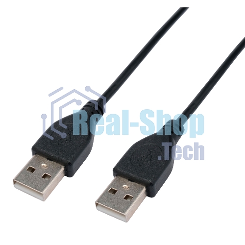 Кабель USB2.0 Cablexpert CC-USB2-AMAM-1M, AM/AM, экран, 28/26AWG, медь, Pro, 1м, черный, пакет