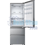 Холодильник Hisense RT641N4ACE серый, двухкамерный, 366/169, морозилка снизу, No Frost