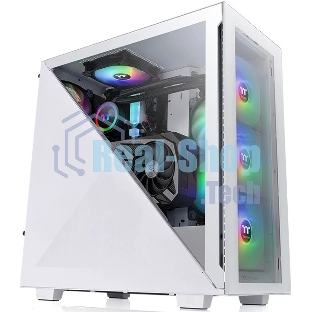 Компьютерный корпус Thermaltake Divider 300 TG ARGb белый без БП ATX 2x120мм 2xUSB 3.0 audio front door bott PSU