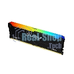 Оперативная память Kingston Fury Beast, DDR4, 16GB (1x16GB), 3200MHz, CL16, DIMM, радиатор, RGB, черный