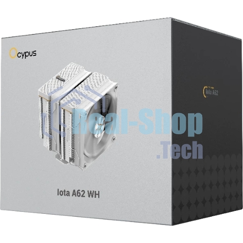Кулер Ocypus Iota A62 WH Iota-A62-WH белый 120мм алюминий+медь 2000rpm 29db 4-pin 260W 158мм