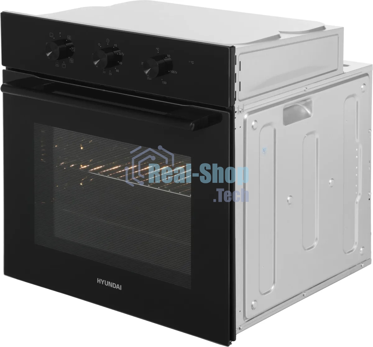 Духовой шкаф Электрический Hyundai HEO 66412 BG черный