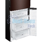 Холодильник Haier C4F740CLBGU1 коричневый двухкамерный 286/115л морозилка снизу, No Frost