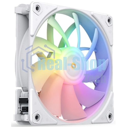 Вентилятор для корпуса JONSBO ZF-120W (120x120x25мм, 4-pin PWM, ARGb, 61.0CFM, 28.9dBA, 1500RPM, белый, 3pcs)