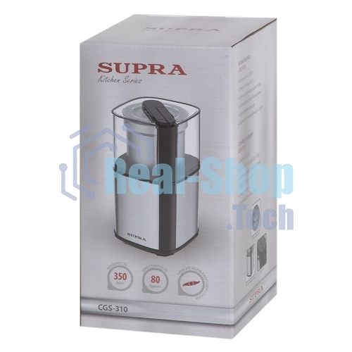 Кофемолка SUPRA CGS-310 300 Вт, 80 г, серебристый