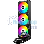 Система жидкостного охлаждения ID-Cooling FX360 TD ARGB Soc-AM5/AM4/1200/1700/1851 черный 4-pin 27.2dB Al+Cu LCD 350W Ret
