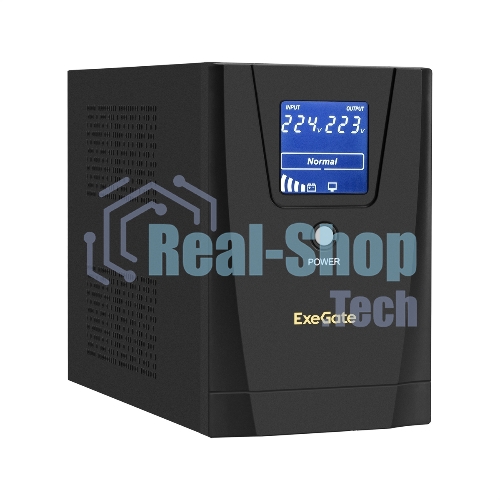 Источник бесперебойного питания ExeGate EP287659RUS SpecialPro Smart LLB-3000.LCD.AVR.C13.RJ.USB 3000VA/1800W, LCD, AVR, 6*IEC-C13, RJ45/11, USB, черный