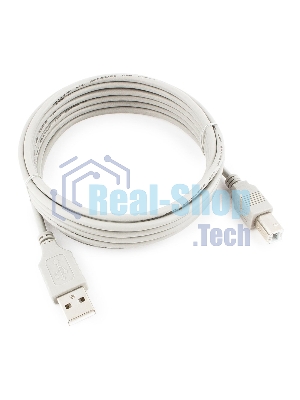 Кабель USB2.0 Cablexpert CC-USB2-AMBM-10-N, AM/BM, медь, 3.0м, пакет