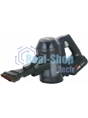 Пылесос вертикальный Bosch Unlimited BCS611P4A POWER FOR ALL 18V синий/черный, питание от аккумулятора, 18 Вт, уборка сухая, пылесборник 0.3 л
