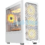 Компьютерный корпус Aerocool/Formula V Line Air Mesh G3 Plus White, MATX, Type-C*1, USB 3.0*2, FRONT 3x120мм FRGb, REAR 1x120мм FRGb