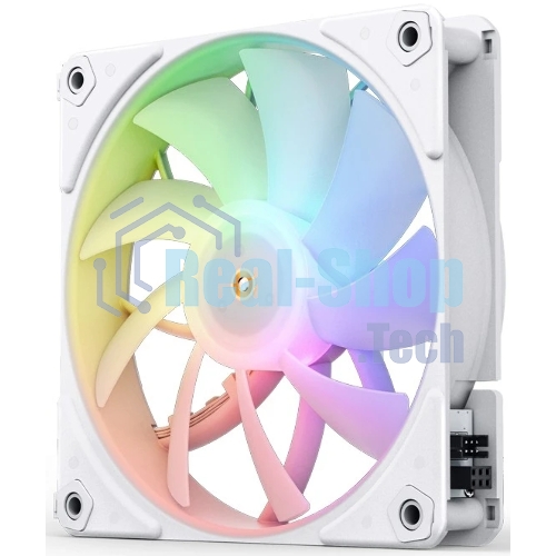 Вентилятор для корпуса JONSBO ZF-120W (120x120x25мм, 4-pin PWM, ARGb, 61.0CFM, 28.9dBA, 1500RPM, белый, 3pcs)