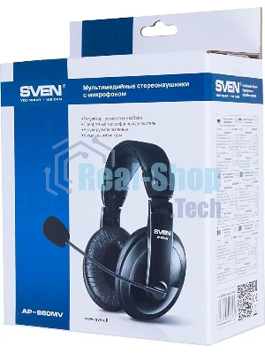 Гарнитура проводная SVEN AP-860MV с микрофоном