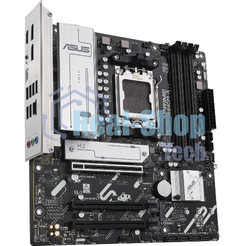 Материнская плата ASUS PRIME B840M-A-CSM, AM5, AMD B840, 4xDDR5, 4xSATA, 3xM.2, 1xPCI-E 4.0 x16, 2xPCI-E 3.0 x16, 1xRealtek 2.5Gb LAN, 2xUSB-A 10Gbps, 1xUSB-C 5Gbps, 4xUSB-A 2.0, 3x3.5 мм, 7.1, micro-ATX