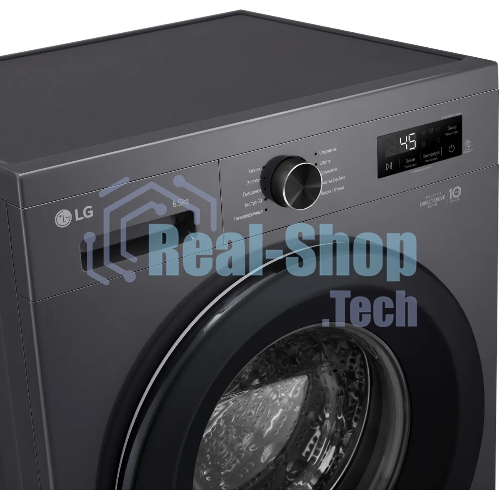 Стиральная машина LG F2Y1WS6J темно-серый, загрузка фронтальная 6,5 кг, 1200 об/мин., класс: A
