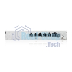 Межсетевой экран Zyxel USG FLEX 50HP с подпиской Gold на 1 год (AV, CF, IDP/DPI, Sandboxing, SecuReporter), 1xRJ-45: 1G PoE+ (LAN/WAN), 4xRJ-45: 1G (LAN/WAN), 1xUSB3.0 **