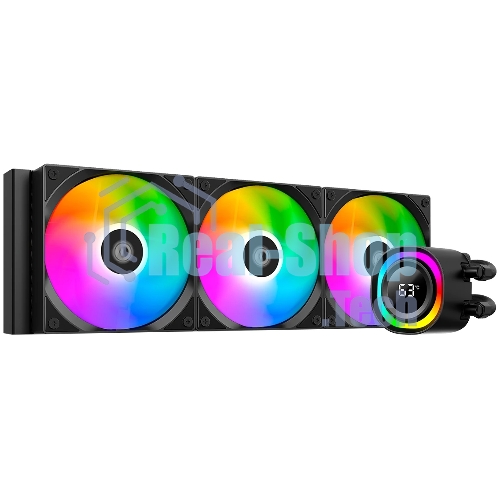 Система жидкостного охлаждения ID-Cooling FX360 TD ARGB Soc-AM5/AM4/1200/1700/1851 черный 4-pin 27.2dB Al+Cu LCD 350W Ret