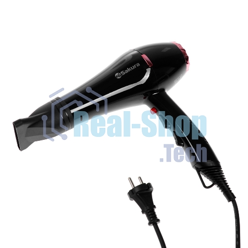 Фен SAKURA SA-4047BK Professional черный/розовое золото, 2000 Вт