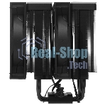 Кулер для процессора DEEPCOOL AG620 BK ARGB V2 черный 120мм алюминий+медь 1850rpm 29.4db 4-pin 260W 157мм