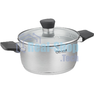 Кастрюля Rondell Strike Grey Ultra RDS-1947 2 л. d=18 см (с крышкой) сталь