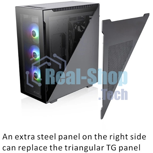 Компьютерный корпус Thermaltake Divider 500 TG ARGb CA-1T4-00M1WN-01 Black/Win/SPCC/Tempered Glass*4/120мм ARGb Fan*3/120мм Standard Fan*1 (527880)