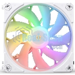 Вентилятор для корпуса JONSBO ZF-120W (120x120x25мм, 4-pin PWM, ARGb, 61.0CFM, 28.9dBA, 1500RPM, белый, 3pcs)