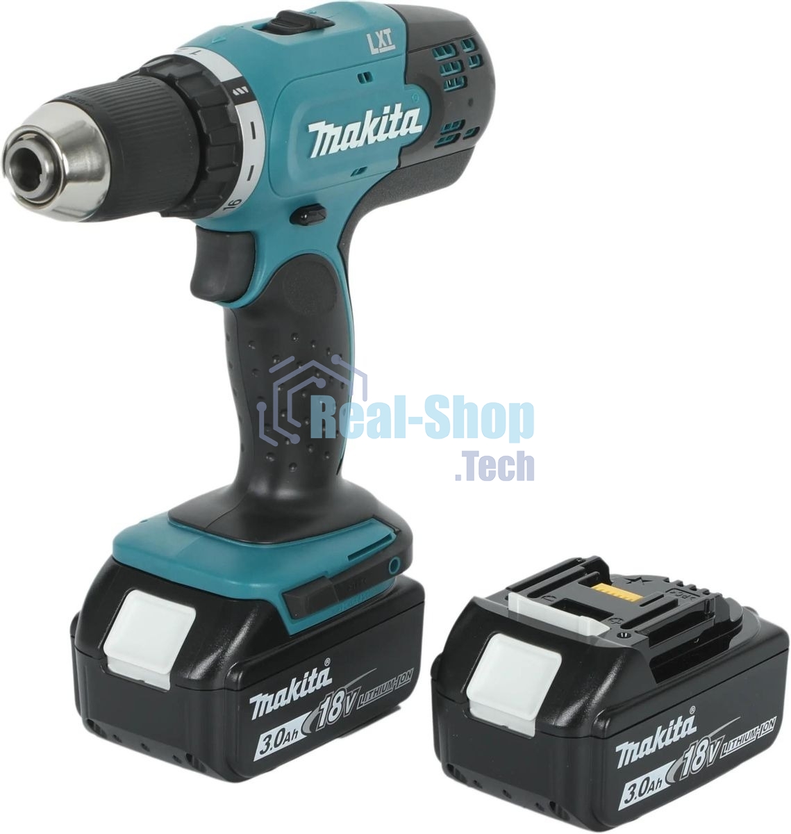 Дрель-шуруповерт Makita DDF453RFE, 18 В, 3 Ач, 42 Нм, щеточный