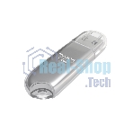 Флешка USB Maxvi P1 (FD64GBUSB20C10P1 silver), 64GB, USB 2.0, R/W 12/5, серебристый