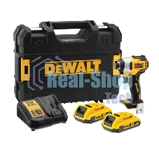 Дрель-шуруповерт DeWalt DCF809D2T-QW, 18 В, 2 Ач, 190 Нм, бесщеточный, ударный