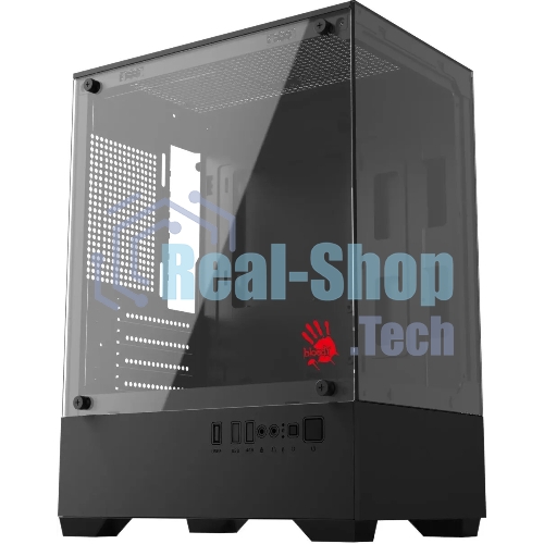 Корпус Bloody CC-125-BK, Mini-Tower, чёрный