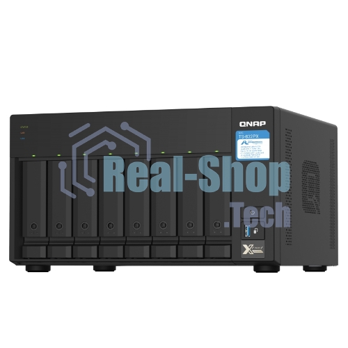 Сетевое хранилище без дисков SMB QNAP TS-832PX-4G 8-Bay NAS, AL324 64-bit quad-core 1.7GHz, 4Gb DDR4 SO-DIMM RAM (up to 1x16 Gb), 8 x 3.5