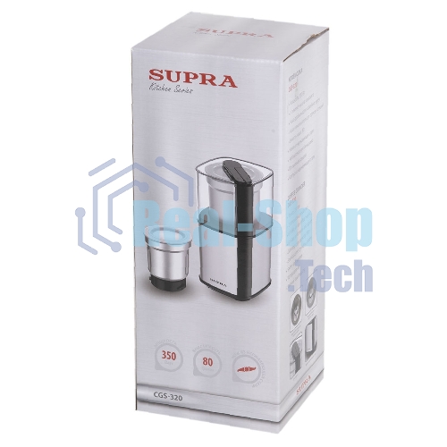 Кофемолка SUPRA CGS-320 300 Вт, 80 г, серебристый