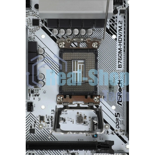 Материнская плата ASRock B760M-HDV/M.2, LGA 1700, Intel B760, 2xDDR5, 4xSATA, 2xM.2, 1xPCI-E 4.0 x16, 2xPCI-E x1, 1xDP, 1xHDMI, 1xVGA, 1x 2.5Gb LAN, 2xUSB-A 3.2 Gen 1, 3xUSB 2.0, 3x3.5 мм, 7.1, Micro-ATX