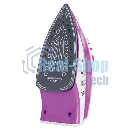 Утюг BBK ISE-1802 фиолетовый/белый, 1800 Вт, 20 г/мин, 60 г/мин, 180 мл