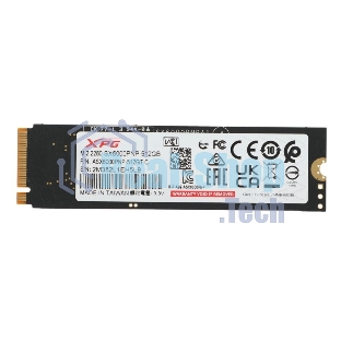 Накопитель SSD ADATA XPG GAMMIX S70 BLADE, 512Gb, PCIe 4.0 x4, M.2 2280, NVMe, R/W 7200/2600, с радиатором