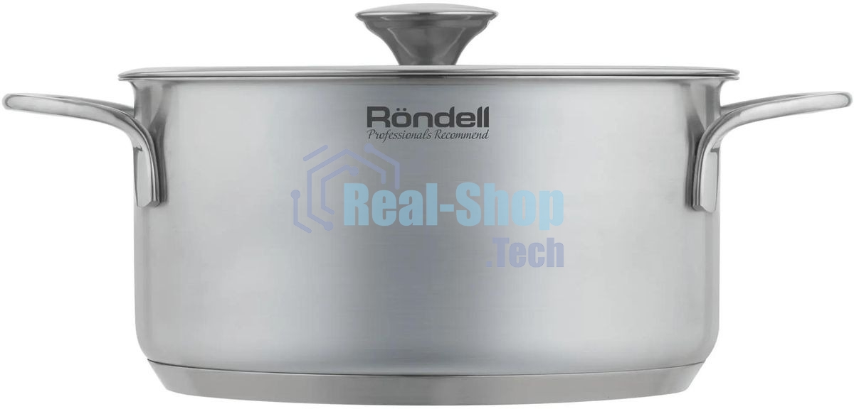 Кастрюля Rondell Modern RDS-1747, 2.8л, 20см, с крышкой, стальной