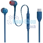Проводные наушники JBL Tune 310C синий, внутриканальные, микрофон