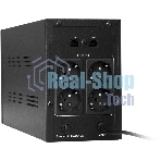 Источник бесперебойного питания ExeGate SpecialPro UNB-2000.LED.AVR.EURO.RJ 2000VA/1200W, LED, AVR, 4 евророзетки, RJ45/11, черный