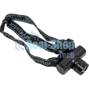 Фонарь налобный Navigator NPT-H28-ACCU 1Cree XPE 3Вт li-ion 1.2А.ч 3реж. фокус