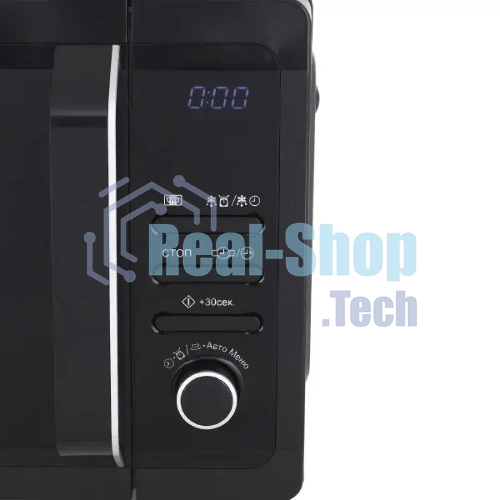 Микроволновая печь Sharp R2852RK черный/серебристый, 20 л, 800 Вт, переключатели - кнопки, поворотный механизм