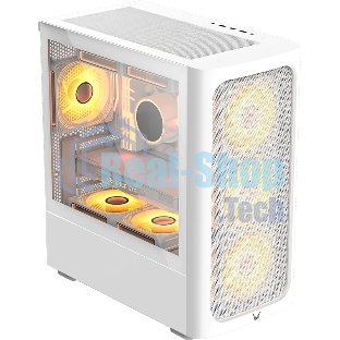 Компьютерный корпус Aerocool/Formula V Line Air Mesh G3 Plus White, MATX, Type-C*1, USB 3.0*2, FRONT 3x120мм FRGb, REAR 1x120мм FRGb