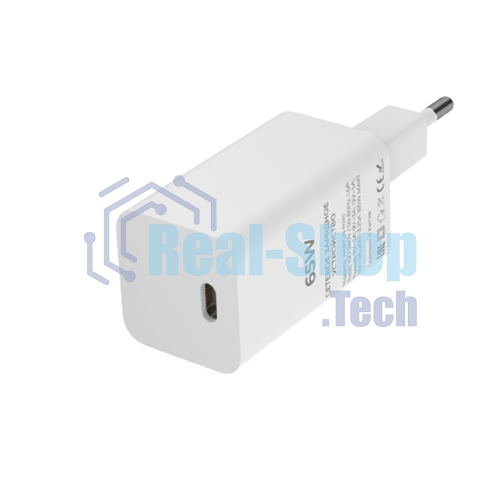 Сетевое зарядное устройство Maxvi A481GN mini 65W, USB-C, белый