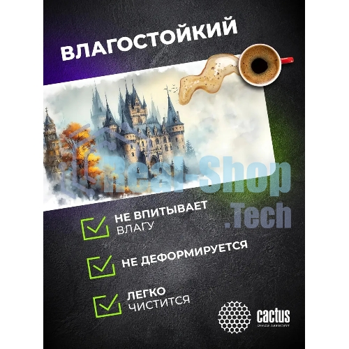 Коврик для мыши Cactus Castle 900x400x3мм (CS-MP-PRO13XXL)