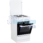 Плита электрическая Hansa FCEW53000 белый, конфорок 4 шт, духовка 68 л, 50 см x 85 см x 60 см