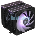 Кулер для процессора DEEPCOOL AG620 BK ARGB V2 черный 120мм алюминий+медь 1850rpm 29.4db 4-pin 260W 157мм