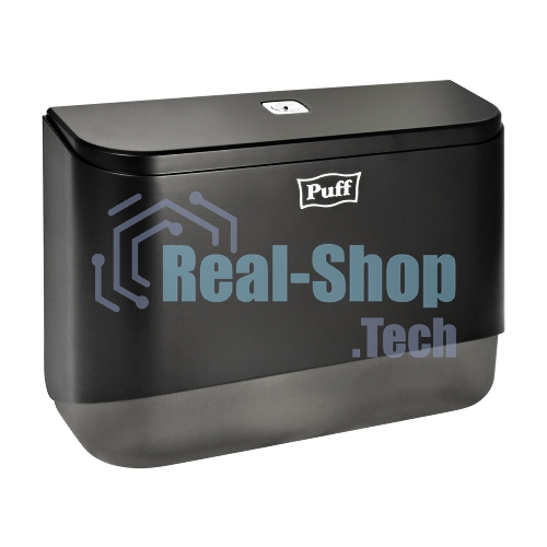 Диспенсер бумажных полотенец Puff-5140Bl черный, с замком, ABS-пластик