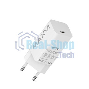 Сетевое зарядное устройство Maxvi A481GN mini 65W, USB-C, белый