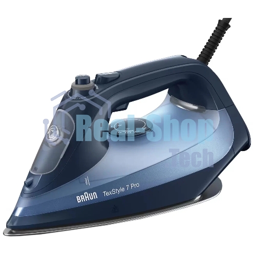 Утюг Braun SI7160BL синий, 3000 Вт, 50 г/мин, 220 г/мин, 300 мл