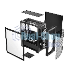 Компьютерный корпус без блока питания PCCooler C3D510 BK, Mesh Mid Tower, черный, TG, 0.7 SPCC, no fans E-ATX, ATX, mATX, mITX 170/390/205mm 2x2.5