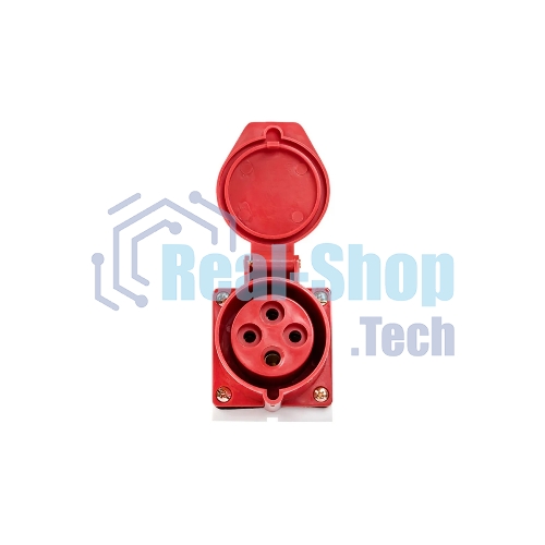 Розетка стационарная наружная EKF ps-114-16-380 16А 380В 3P+РЕ IP44 (114)