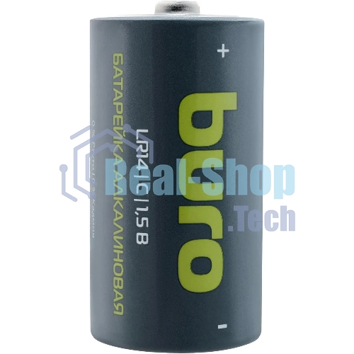 Батарея Buro Alkaline LR14 C 7500mAh (2шт) блистер, 1.5 В